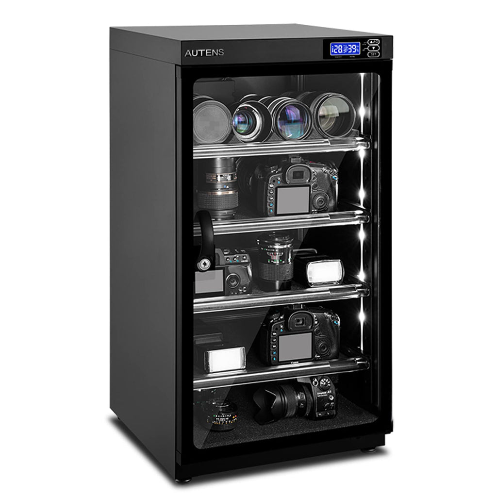 AUTENS 30L Dehumidifying Dry Cabinet Box, Digital Control Noiseless and Energy Saving, for DSLR SLR Camera Lens and Electronic Equipment Storage,Temperature Humidity LED Dual Screen