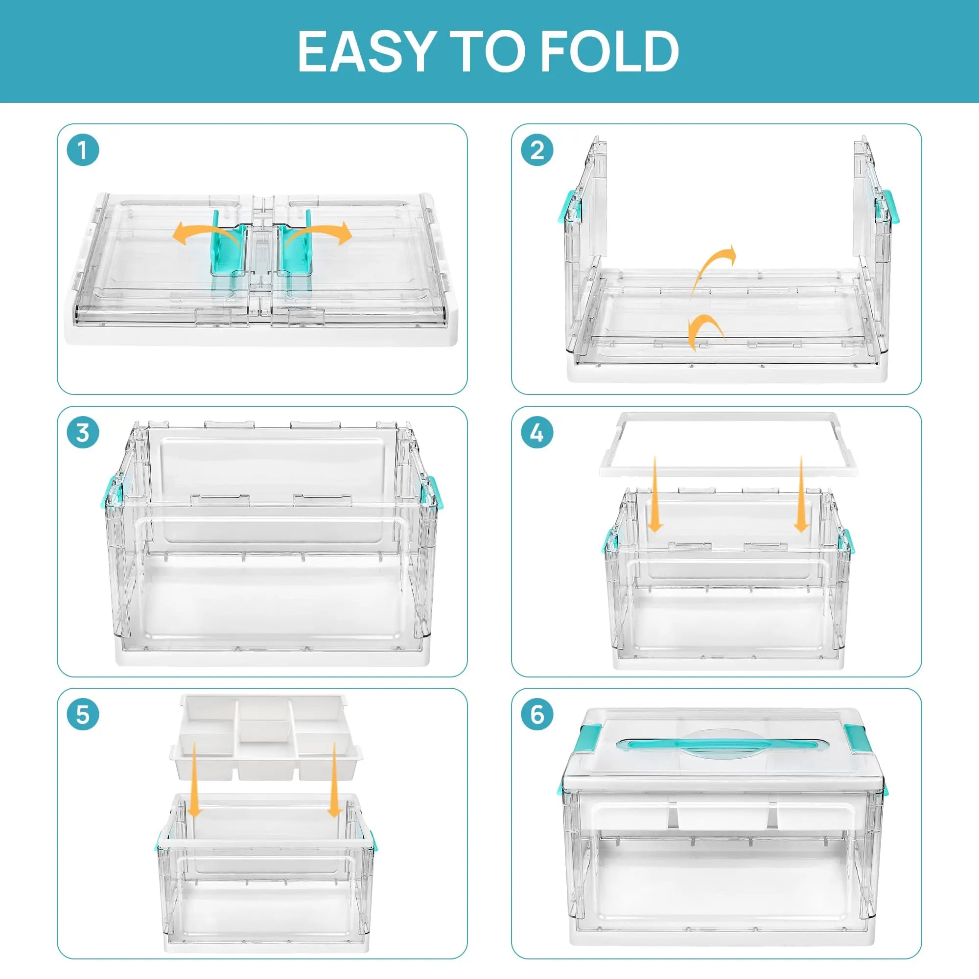 2-Pack XXL Craft & Toy Organizer Box - 24QT Large Capacity 📦✨