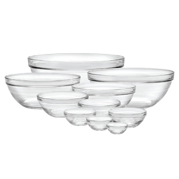10 pc Clear Bowl Stackable Set